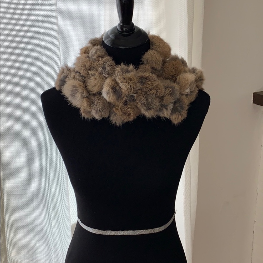 Rabbit fur scarf